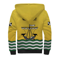 Personalized Lisbon Portugal Sherpa Hoodie Flag Style - Wonder Print Shop