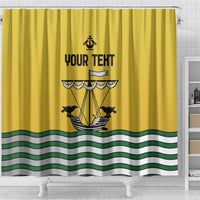 Personalized Lisbon Portugal Shower Curtain Flag Style - Wonder Print Shop