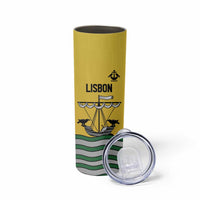 Personalized Lisbon Portugal Skinny Tumbler Flag Style - Wonder Print Shop