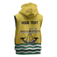 Personalized Lisbon Portugal Sleeveless Hoodie Flag Style - Wonder Print Shop