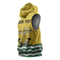 Personalized Lisbon Portugal Sleeveless Hoodie Flag Style - Wonder Print Shop