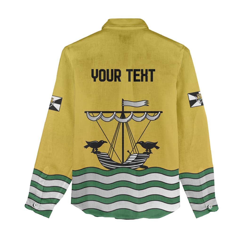 Personalized Lisbon Portugal Women Casual Shirt Flag Style - Wonder Print Shop