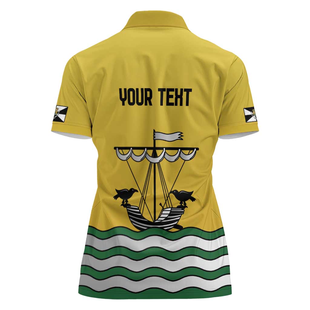 Personalized Lisbon Portugal Women Polo Shirt Flag Style - Wonder Print Shop