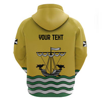 Personalized Lisbon Portugal Zip Hoodie Flag Style - Wonder Print Shop