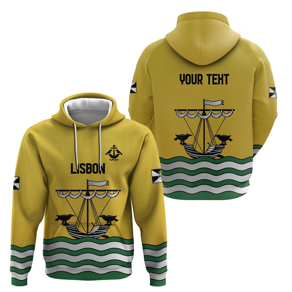 Personalized Lisbon Portugal Zip Hoodie Flag Style - Wonder Print Shop