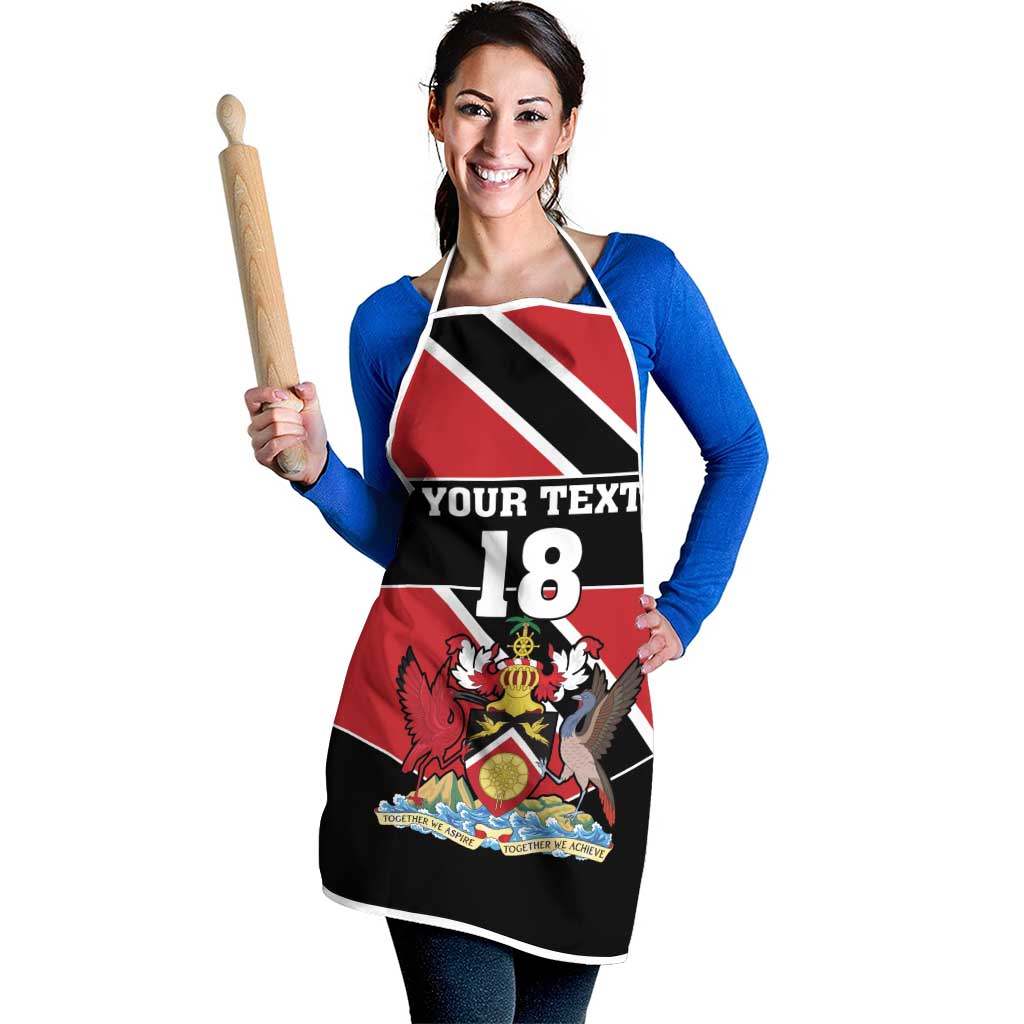 Custom Trinidad and Tobago Apron Together We Aspire Together We Achieve - Wonder Print Shop