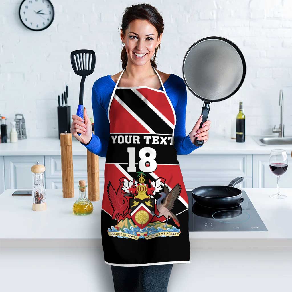 Custom Trinidad and Tobago Apron Together We Aspire Together We Achieve - Wonder Print Shop