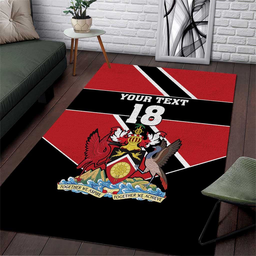 Custom Trinidad and Tobago Area Rug Together We Aspire Together We Achieve - Wonder Print Shop