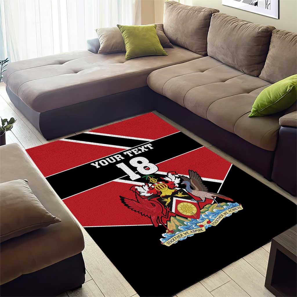 Custom Trinidad and Tobago Area Rug Together We Aspire Together We Achieve - Wonder Print Shop