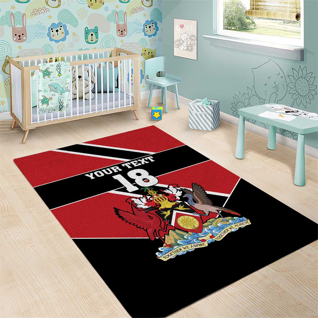 Custom Trinidad and Tobago Area Rug Together We Aspire Together We Achieve - Wonder Print Shop