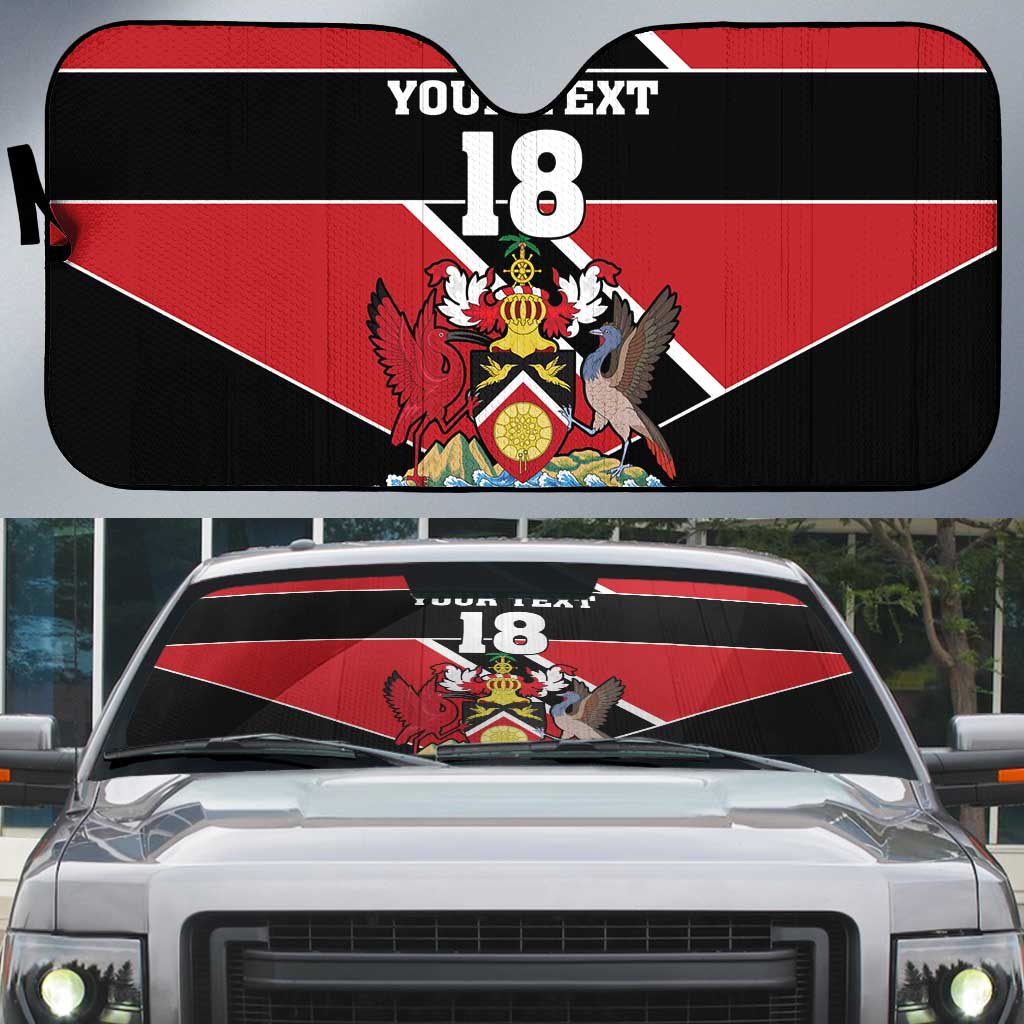 Custom Trinidad and Tobago Auto Sun Shade Together We Aspire Together We Achieve - Wonder Print Shop