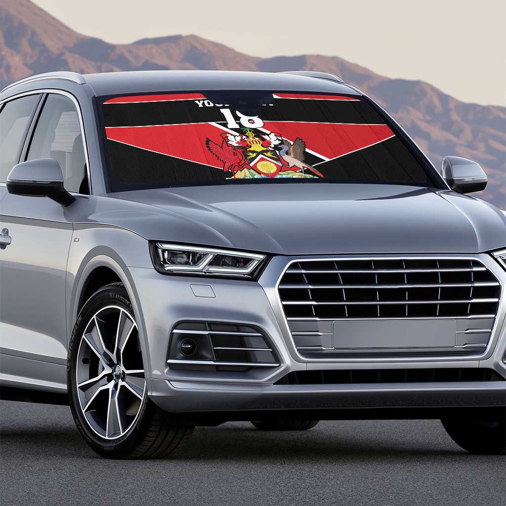 Custom Trinidad and Tobago Auto Sun Shade Together We Aspire Together We Achieve - Wonder Print Shop