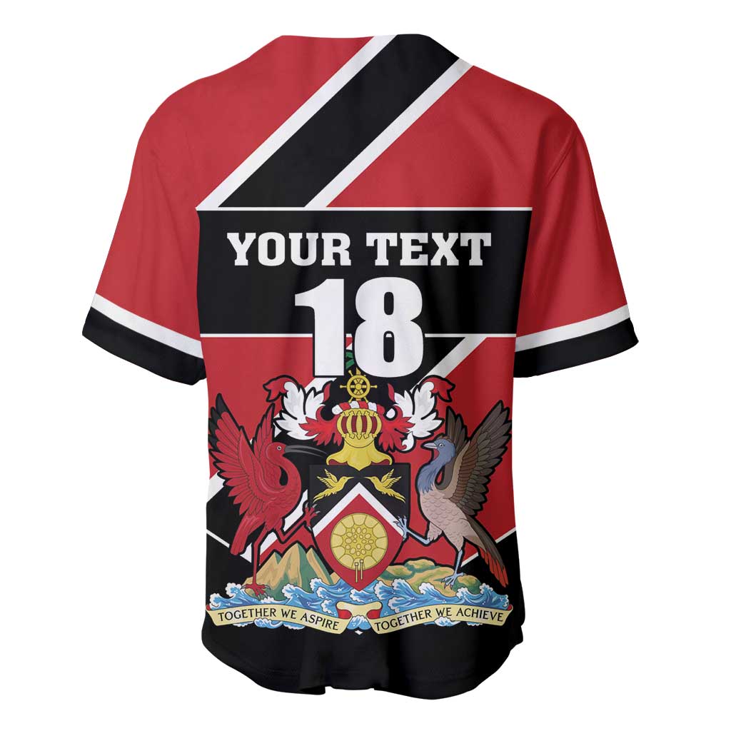Custom Trinidad and Tobago Baseball Jersey Together We Aspire Together We Achieve - Wonder Print Shop