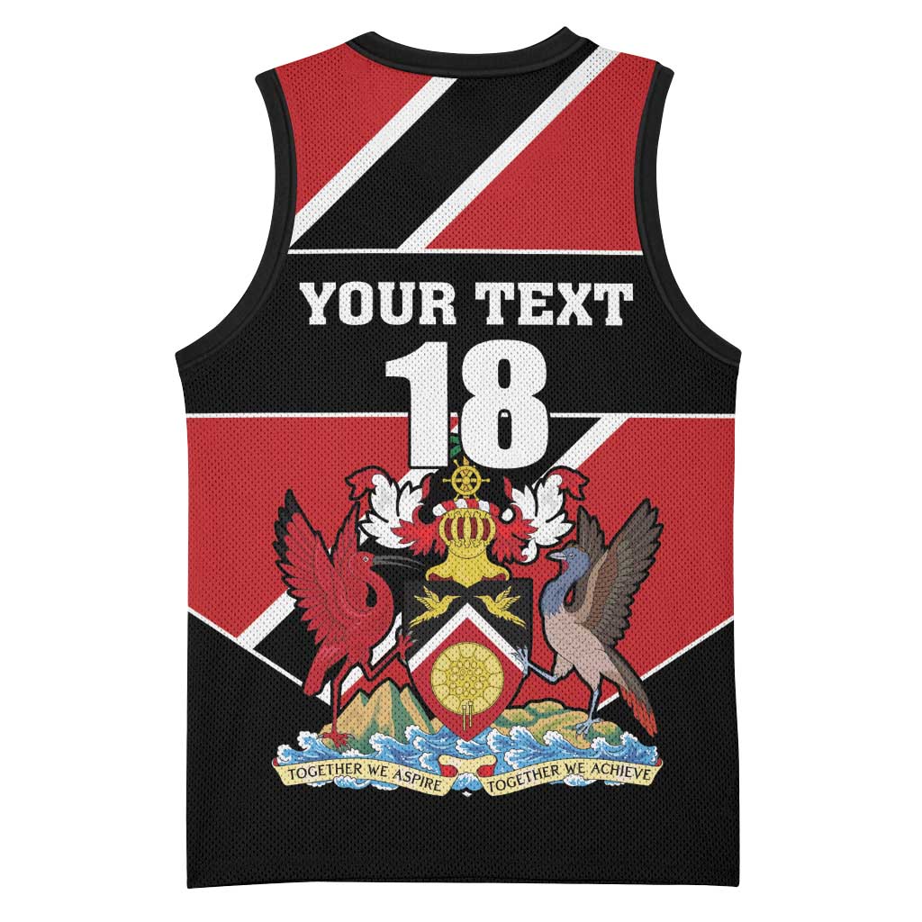 Custom Trinidad and Tobago Basketball Jersey Together We Aspire Together We Achieve - Wonder Print Shop