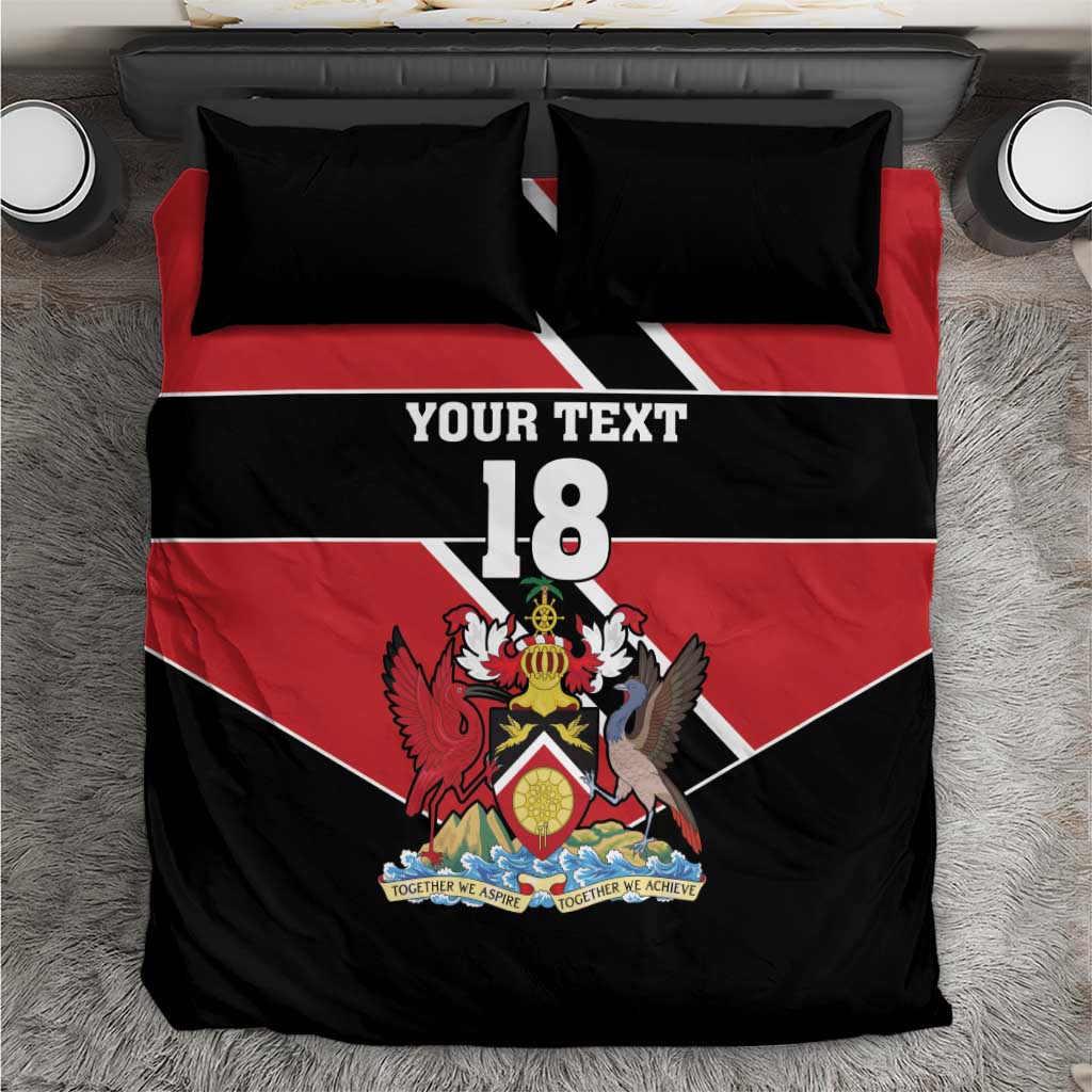 Custom Trinidad and Tobago Bedding Set Together We Aspire Together We Achieve - Wonder Print Shop