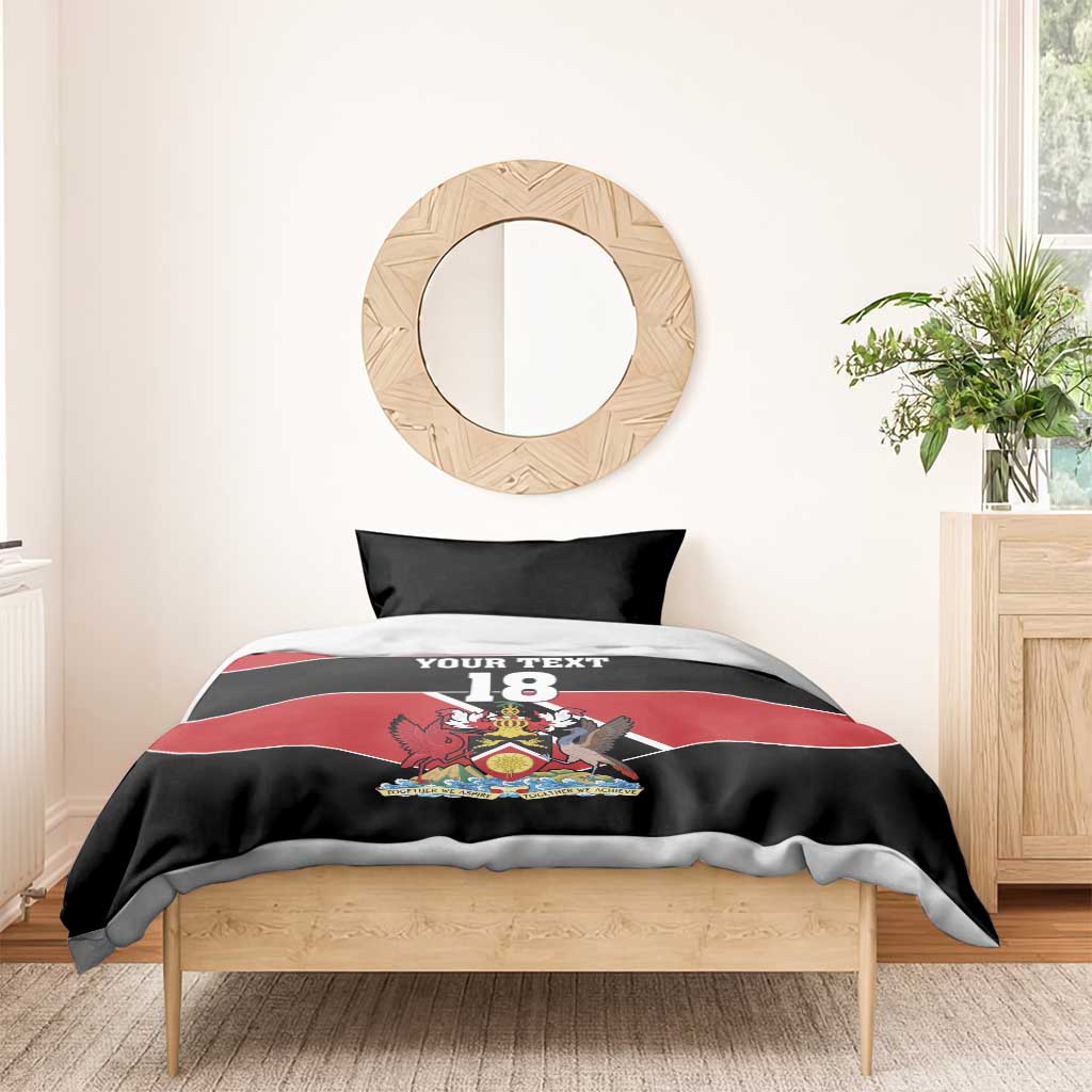 Custom Trinidad and Tobago Bedding Set Together We Aspire Together We Achieve - Wonder Print Shop