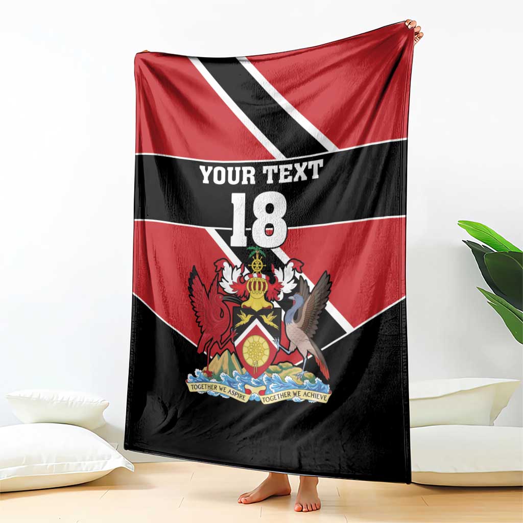 Custom Trinidad and Tobago Blanket Together We Aspire Together We Achieve - Wonder Print Shop