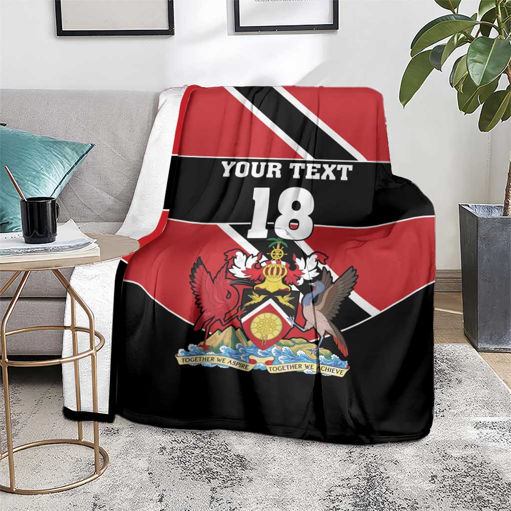 Custom Trinidad and Tobago Blanket Together We Aspire Together We Achieve - Wonder Print Shop