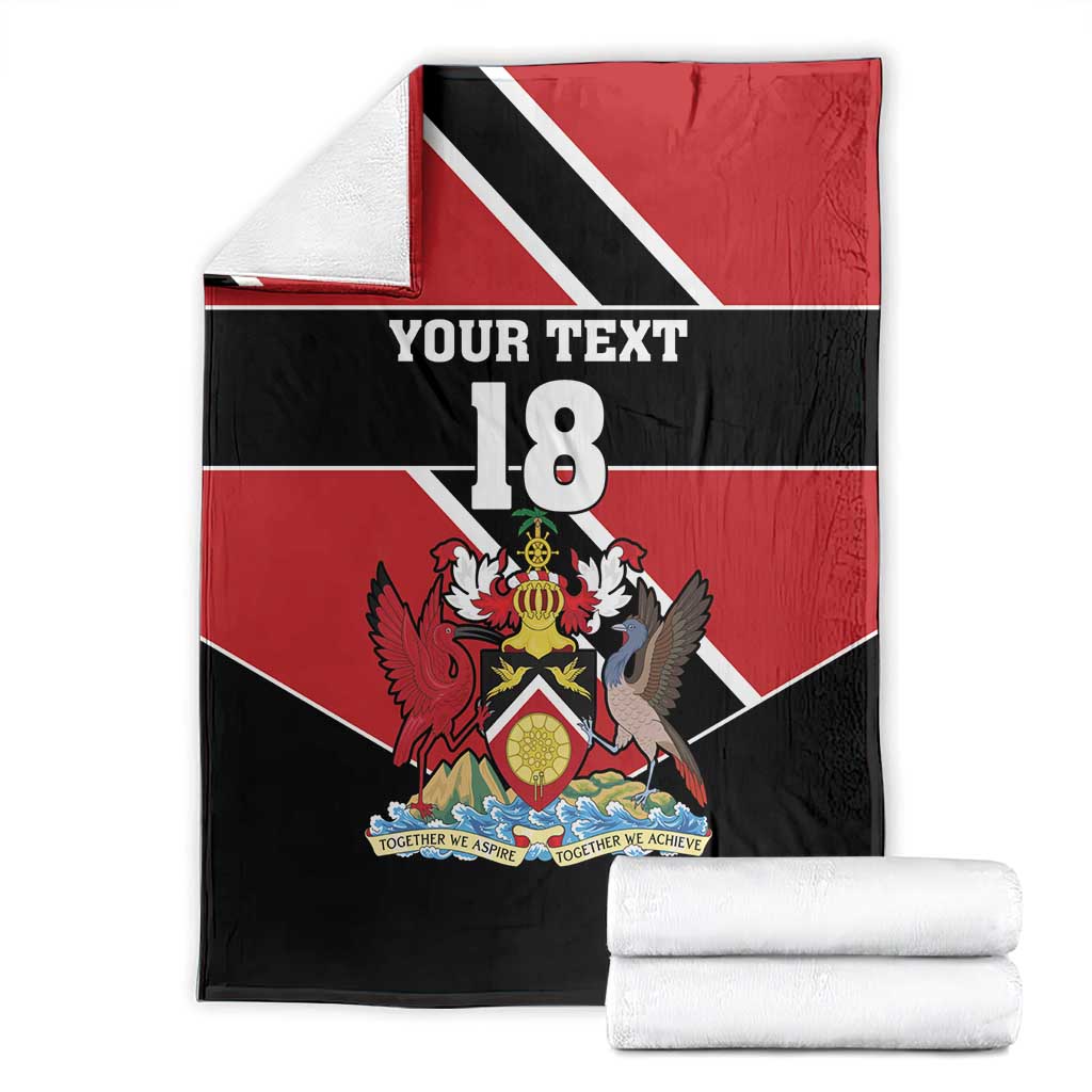Custom Trinidad and Tobago Blanket Together We Aspire Together We Achieve - Wonder Print Shop