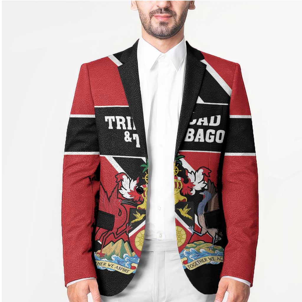Custom Trinidad and Tobago Blazer Together We Aspire Together We Achieve - Wonder Print Shop