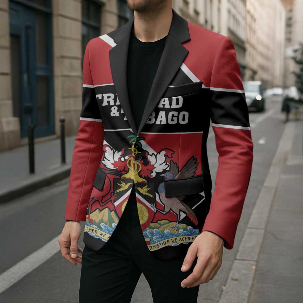 Custom Trinidad and Tobago Blazer Together We Aspire Together We Achieve - Wonder Print Shop