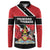 Custom Trinidad and Tobago Button Sweatshirt Together We Aspire Together We Achieve - Wonder Print Shop