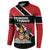 Custom Trinidad and Tobago Button Sweatshirt Together We Aspire Together We Achieve - Wonder Print Shop