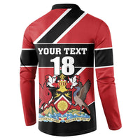 Custom Trinidad and Tobago Button Sweatshirt Together We Aspire Together We Achieve - Wonder Print Shop