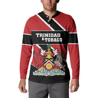 Custom Trinidad and Tobago Button Sweatshirt Together We Aspire Together We Achieve - Wonder Print Shop