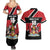 Custom Trinidad and Tobago Couples Matching Summer Maxi Dress and Hawaiian Shirt Together We Aspire Together We Achieve - Wonder Print Shop