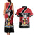 Custom Trinidad and Tobago Couples Matching Tank Maxi Dress and Hawaiian Shirt Together We Aspire Together We Achieve - Wonder Print Shop