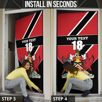 Custom Trinidad and Tobago Door Cover Together We Aspire Together We Achieve - Wonder Print Shop