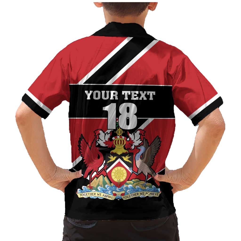 Custom Trinidad and Tobago Family Matching Mermaid Dress and Hawaiian Shirt Together We Aspire Together We Achieve - Wonder Print Shop