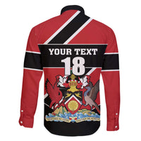 Custom Trinidad and Tobago Family Matching Off The Shoulder Long Sleeve Dress and Hawaiian Shirt Together We Aspire Together We Achieve - Wonder Print Shop