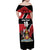 Custom Trinidad and Tobago Family Matching Off Shoulder Maxi Dress and Hawaiian Shirt Together We Aspire Together We Achieve - Wonder Print Shop