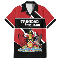 Custom Trinidad and Tobago Family Matching Short Sleeve Bodycon Dress and Hawaiian Shirt Together We Aspire Together We Achieve - Wonder Print Shop