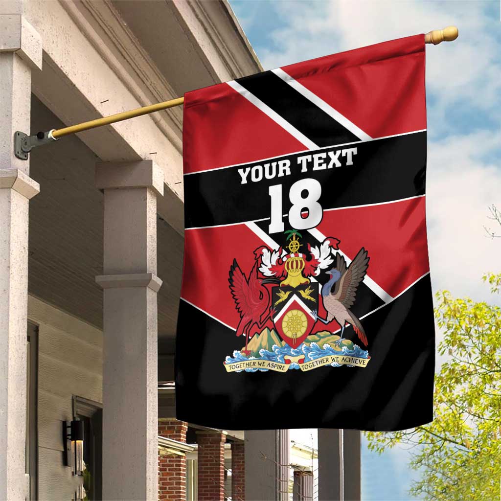 Custom Trinidad and Tobago Garden Flag Together We Aspire Together We Achieve - Wonder Print Shop