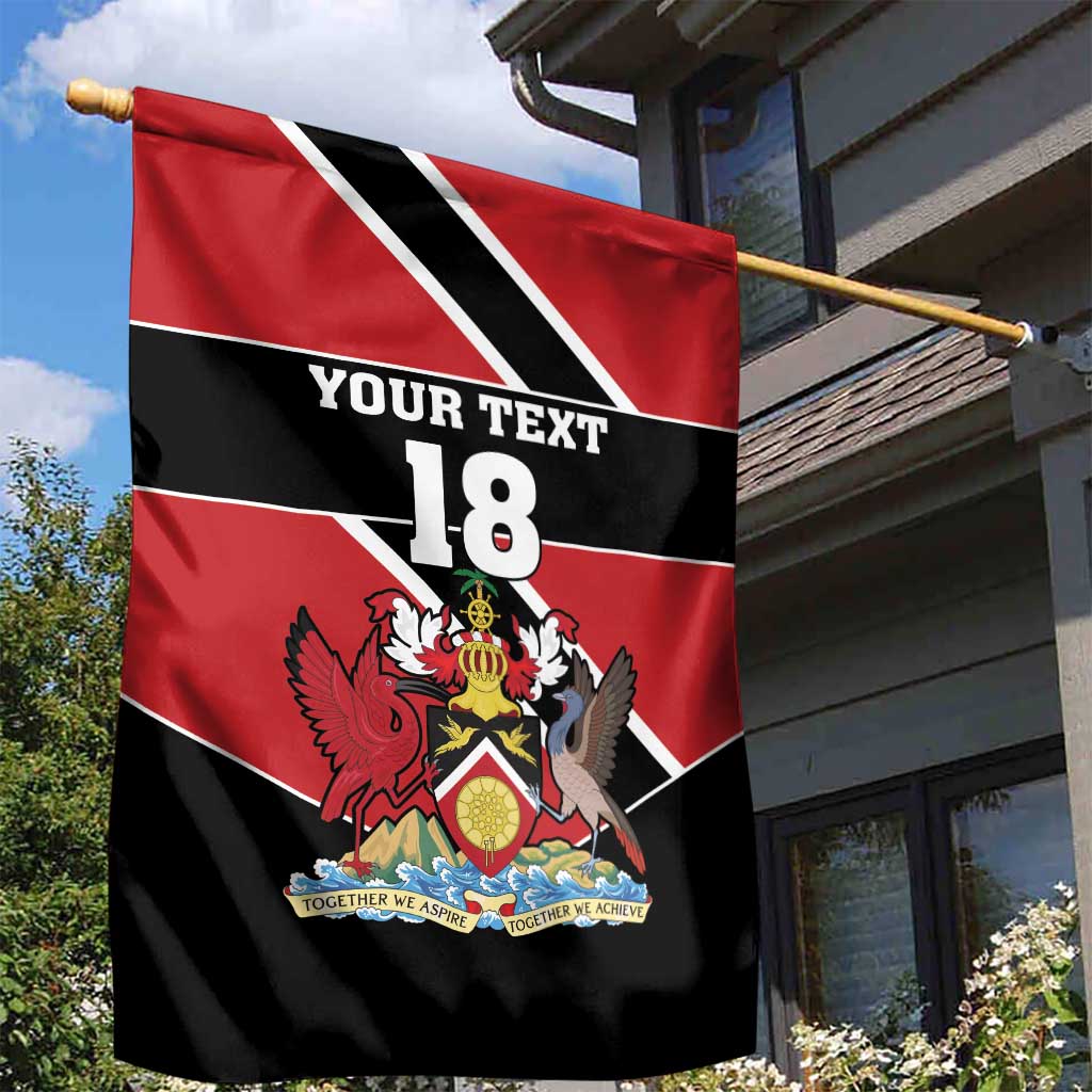 Custom Trinidad and Tobago Garden Flag Together We Aspire Together We Achieve - Wonder Print Shop