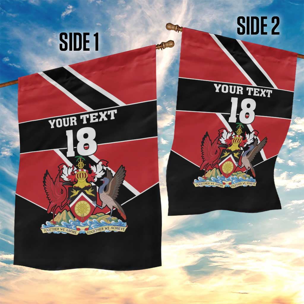 Custom Trinidad and Tobago Garden Flag Together We Aspire Together We Achieve - Wonder Print Shop
