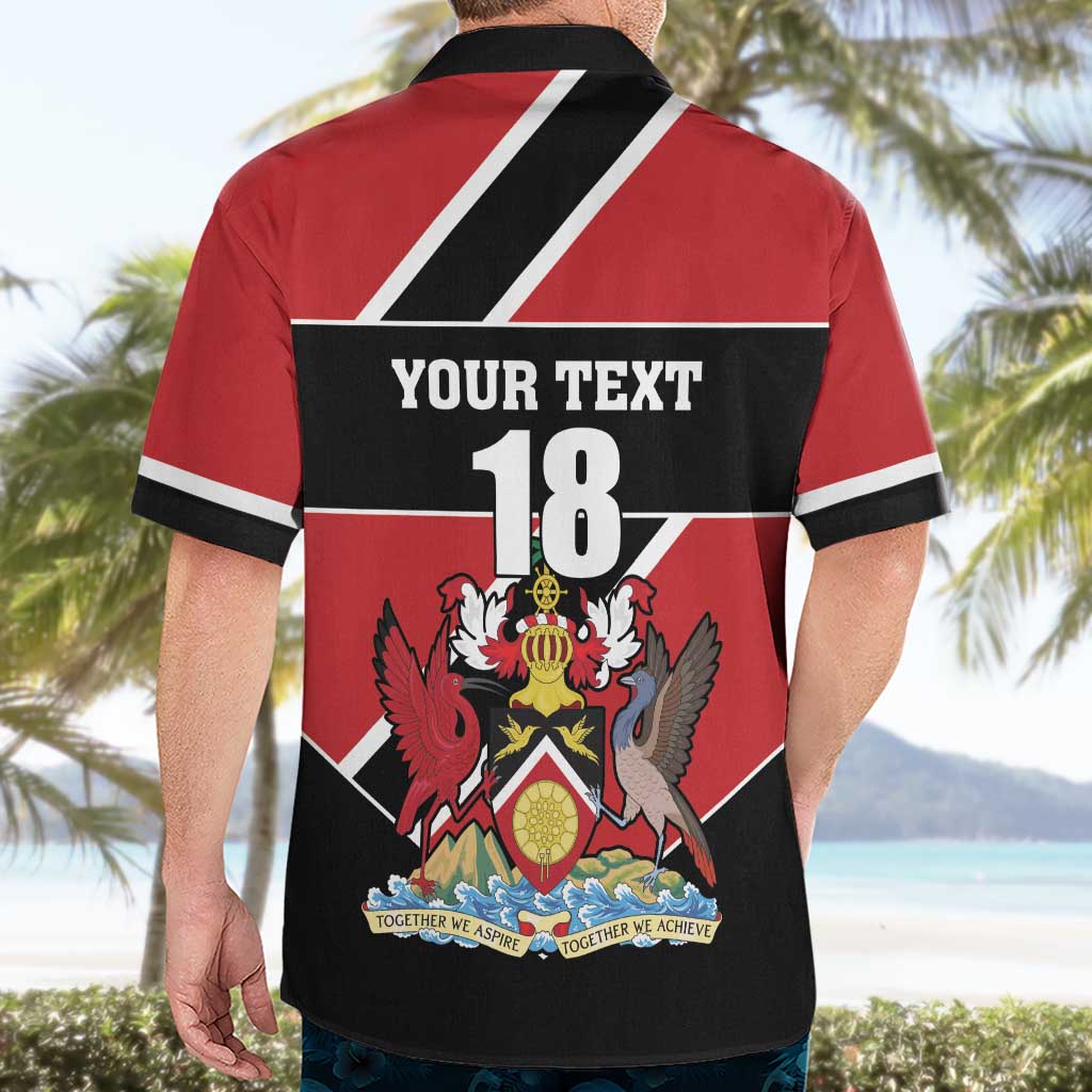 Custom Trinidad and Tobago Hawaiian Shirt Together We Aspire Together We Achieve - Wonder Print Shop