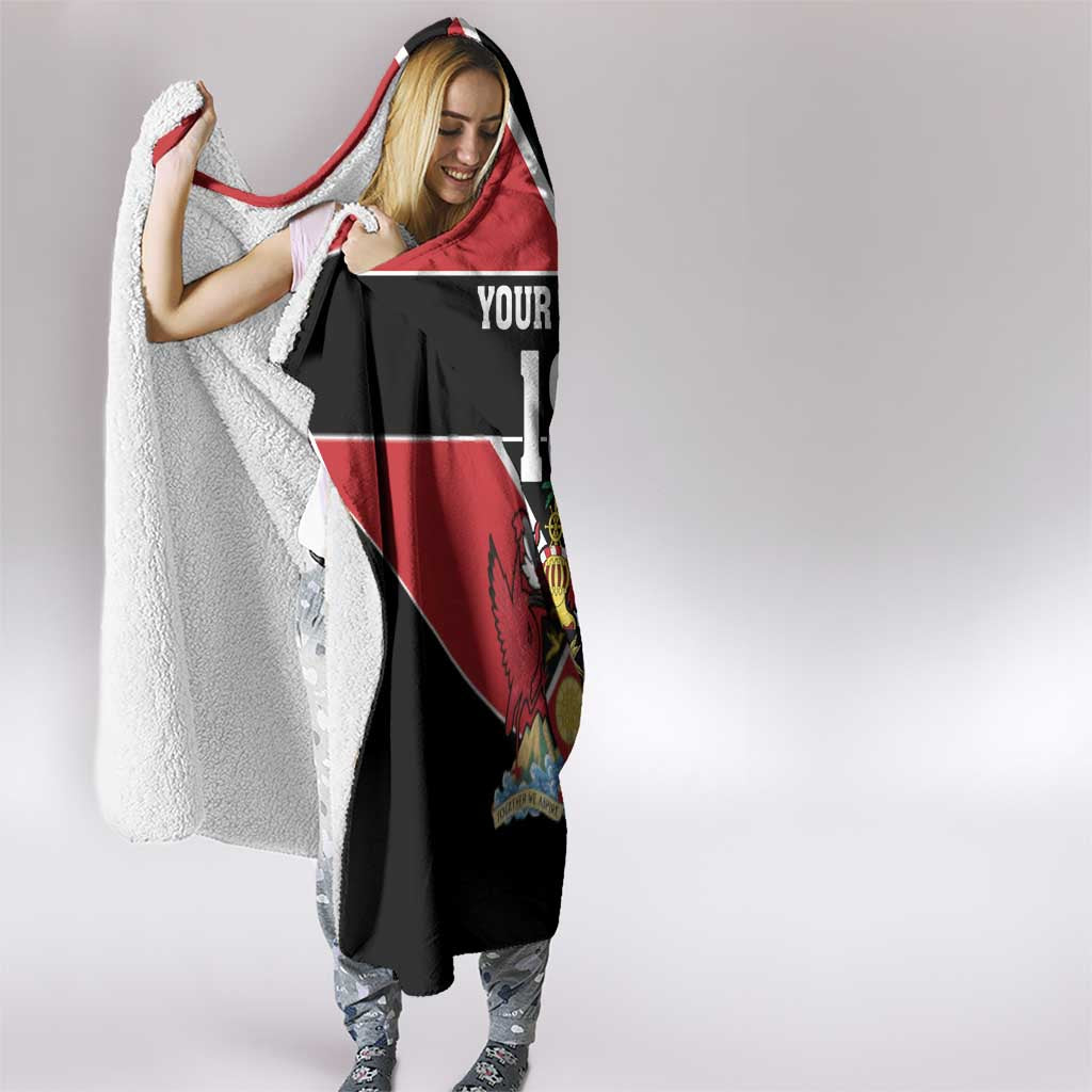 Custom Trinidad and Tobago Hooded Blanket Together We Aspire Together We Achieve - Wonder Print Shop