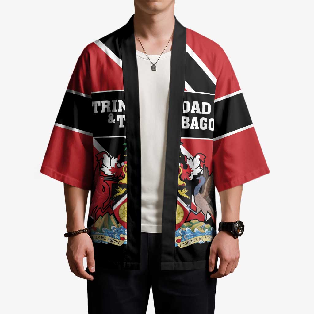 Custom Trinidad and Tobago Kimono Together We Aspire Together We Achieve - Wonder Print Shop