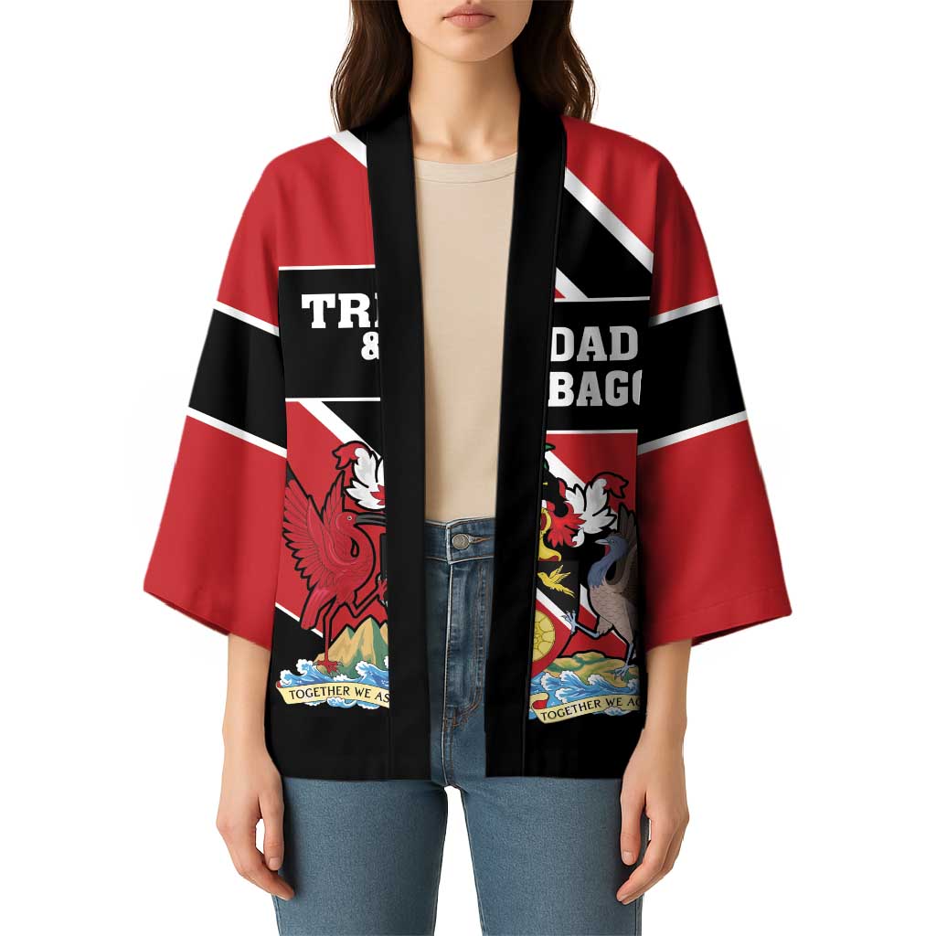 Custom Trinidad and Tobago Kimono Together We Aspire Together We Achieve - Wonder Print Shop