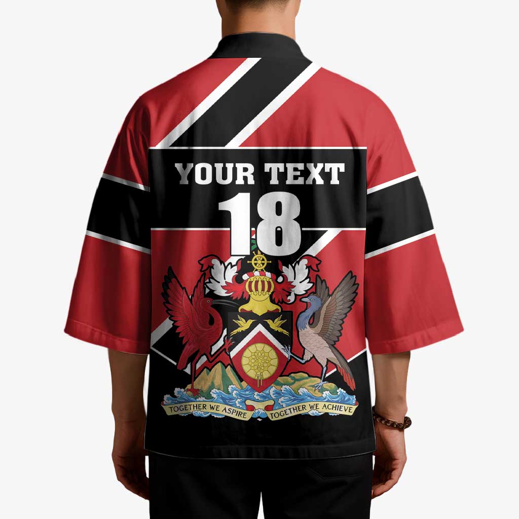 Custom Trinidad and Tobago Kimono Together We Aspire Together We Achieve - Wonder Print Shop