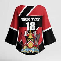 Custom Trinidad and Tobago Kimono Sleeve Blouse Together We Aspire Together We Achieve - Wonder Print Shop