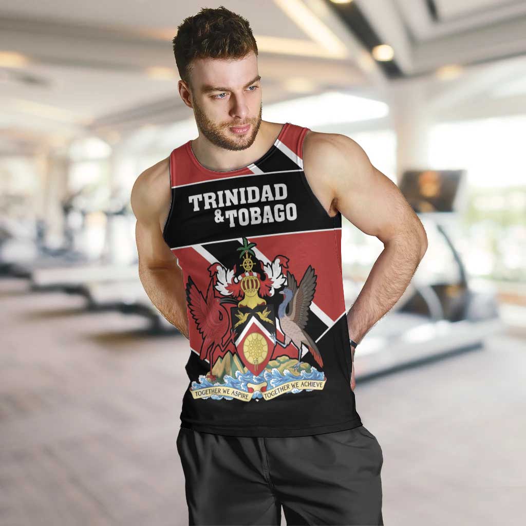 Custom Trinidad and Tobago Men Tank Top Together We Aspire Together We Achieve - Wonder Print Shop