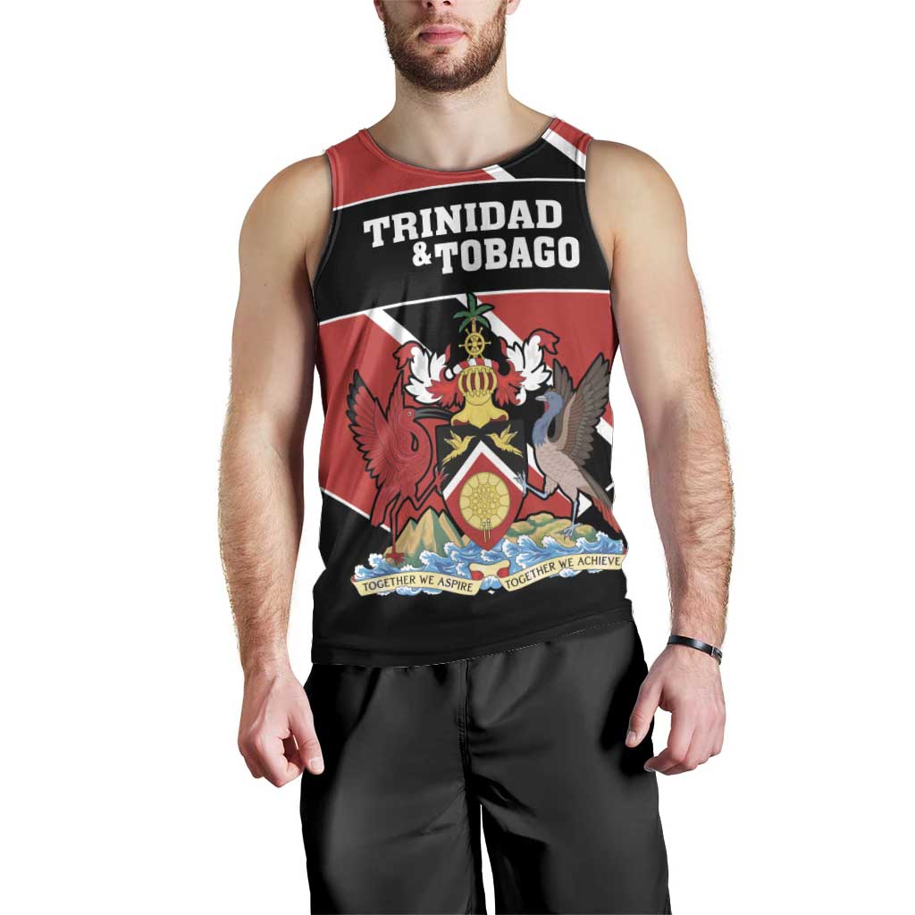 Custom Trinidad and Tobago Men Tank Top Together We Aspire Together We Achieve - Wonder Print Shop
