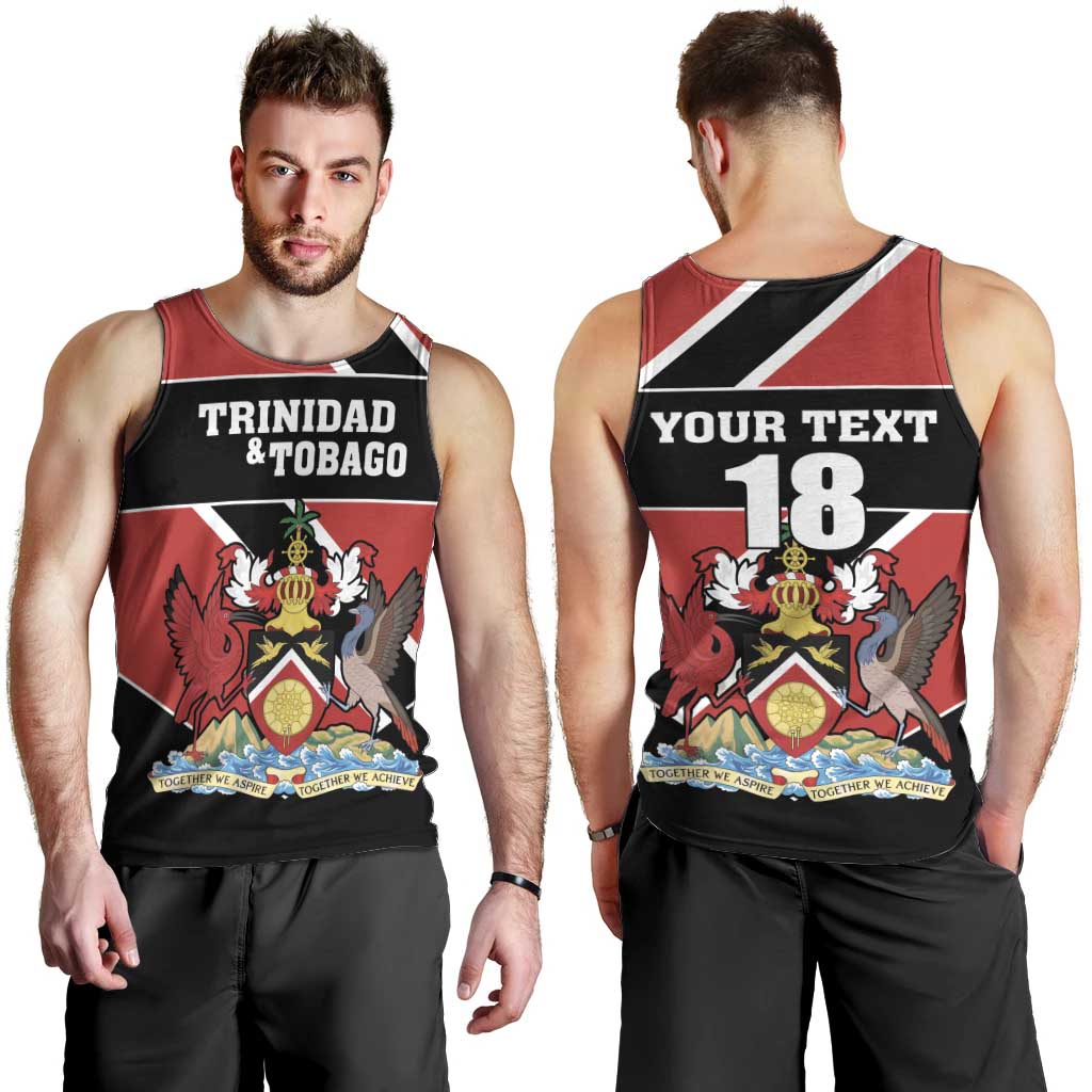 Custom Trinidad and Tobago Men Tank Top Together We Aspire Together We Achieve - Wonder Print Shop