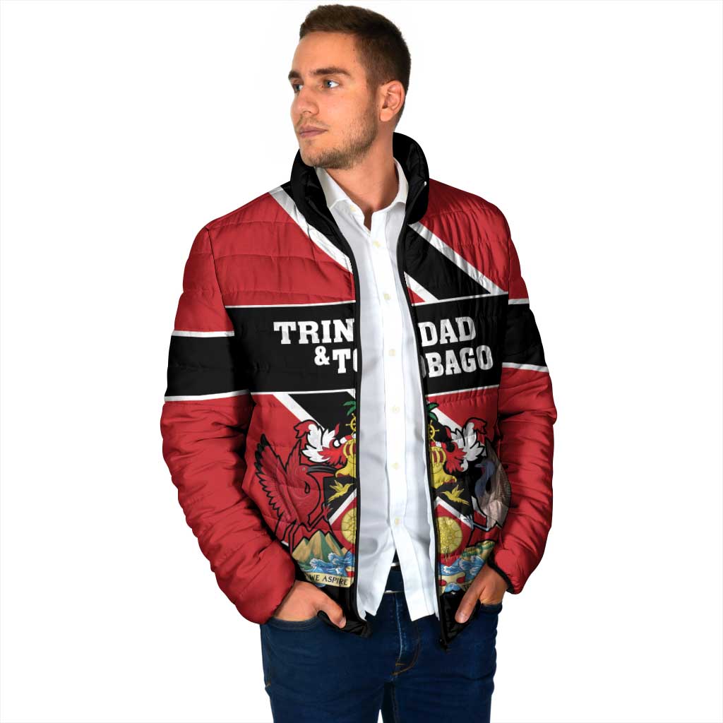 Custom Trinidad and Tobago Padded Jacket Together We Aspire Together We Achieve - Wonder Print Shop