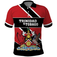 Custom Trinidad and Tobago Polo Shirt Together We Aspire Together We Achieve - Wonder Print Shop